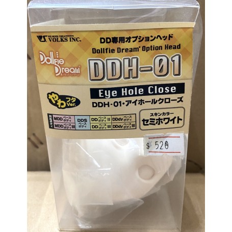 Volks DD Option 01 Head Eye Hole Close - Semi White