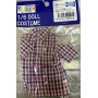 Azone Young Men`s Short Sleeves Shirt (Red Check)