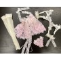 Dollfie Dream Lace Lingerie Set with Pink Braid Wig