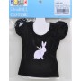 Azone 50cm Rabbit Puff Sleeve T-shirt Black